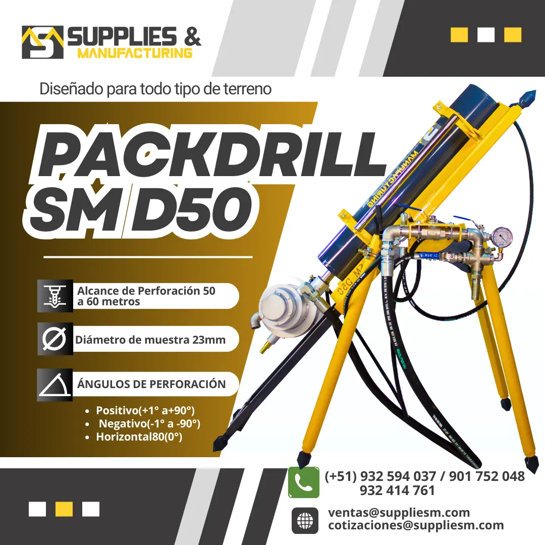 maquina diamantina packdrill sm d50 suppliesm