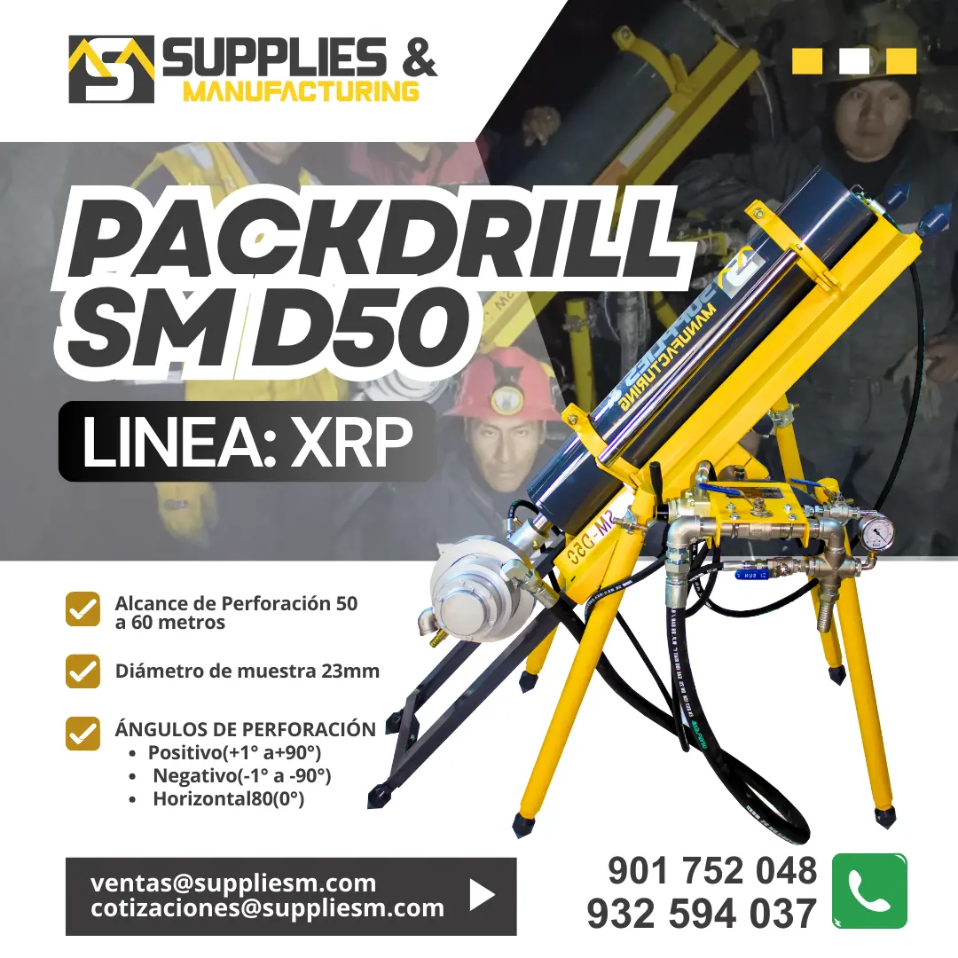 EQUIPO DIAMANTINA NEUMATICO PARA ACTIVIDADES DE EXPLORARCION