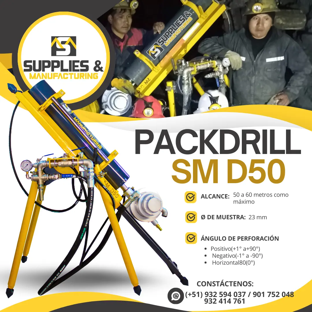 PACK DRILL SM D50 - EXPLORACIONES MINERAS