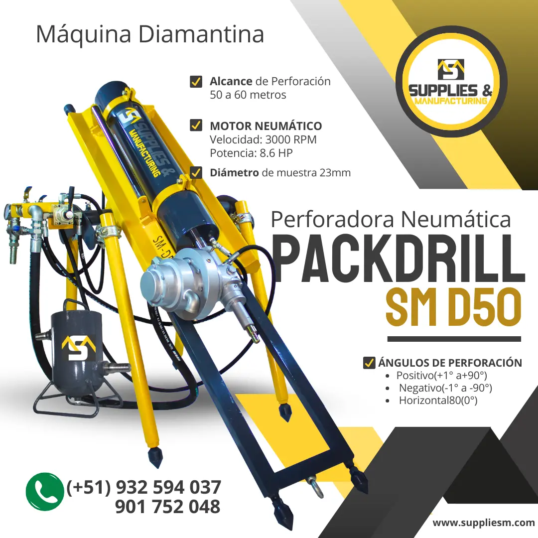 EQUIPO NEUMATICO IDEAL PARA LA EXPLORACION MINERA