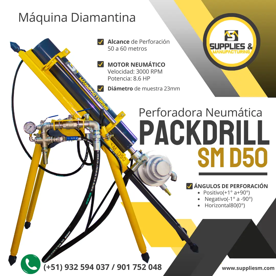 PACKDRILL SM D50 PARA SUPERFICIE CHIMINEAS LINEA XRP