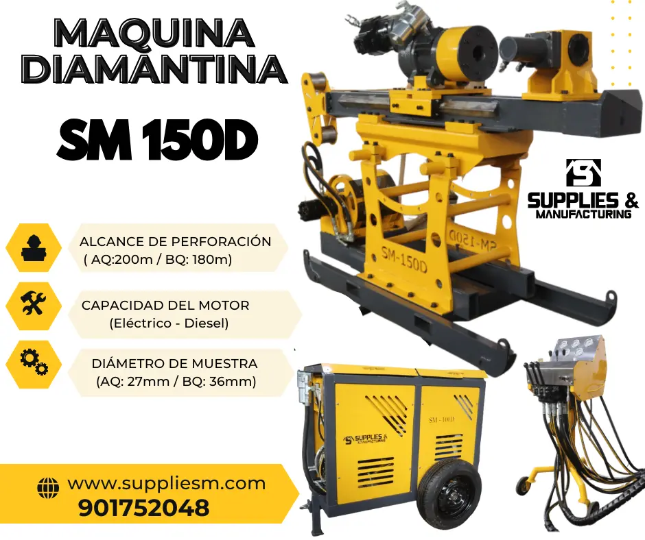 EQUIPO DIAMANTINA HIDRAULICA TRABAJOS MINEROS