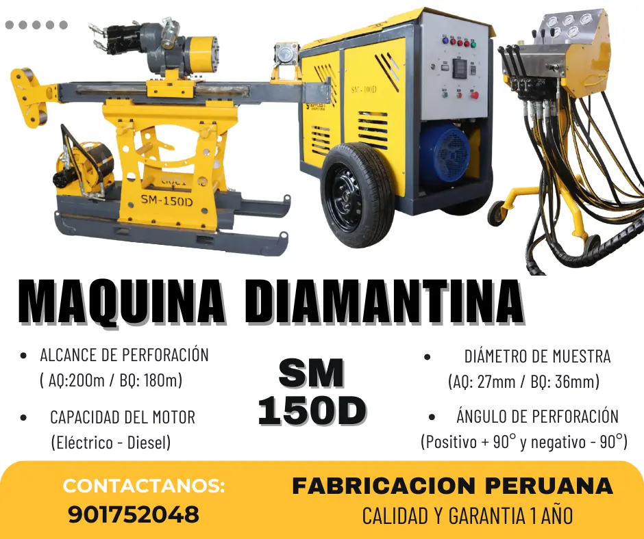 MAQUINA DIAMANTINA PARA LA INDUSTRIA MINERA