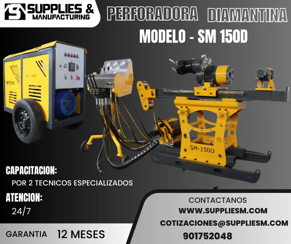 PERFORADORA DIAMANTINA HIDRAULICA PARA MINA