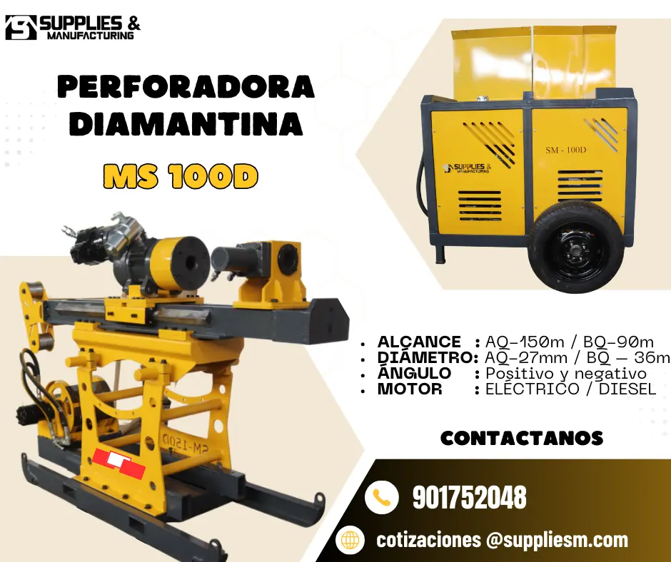 MAQUINA DIAMANTINA HIDRAULICA PARA MUESTREO DE MINERAL