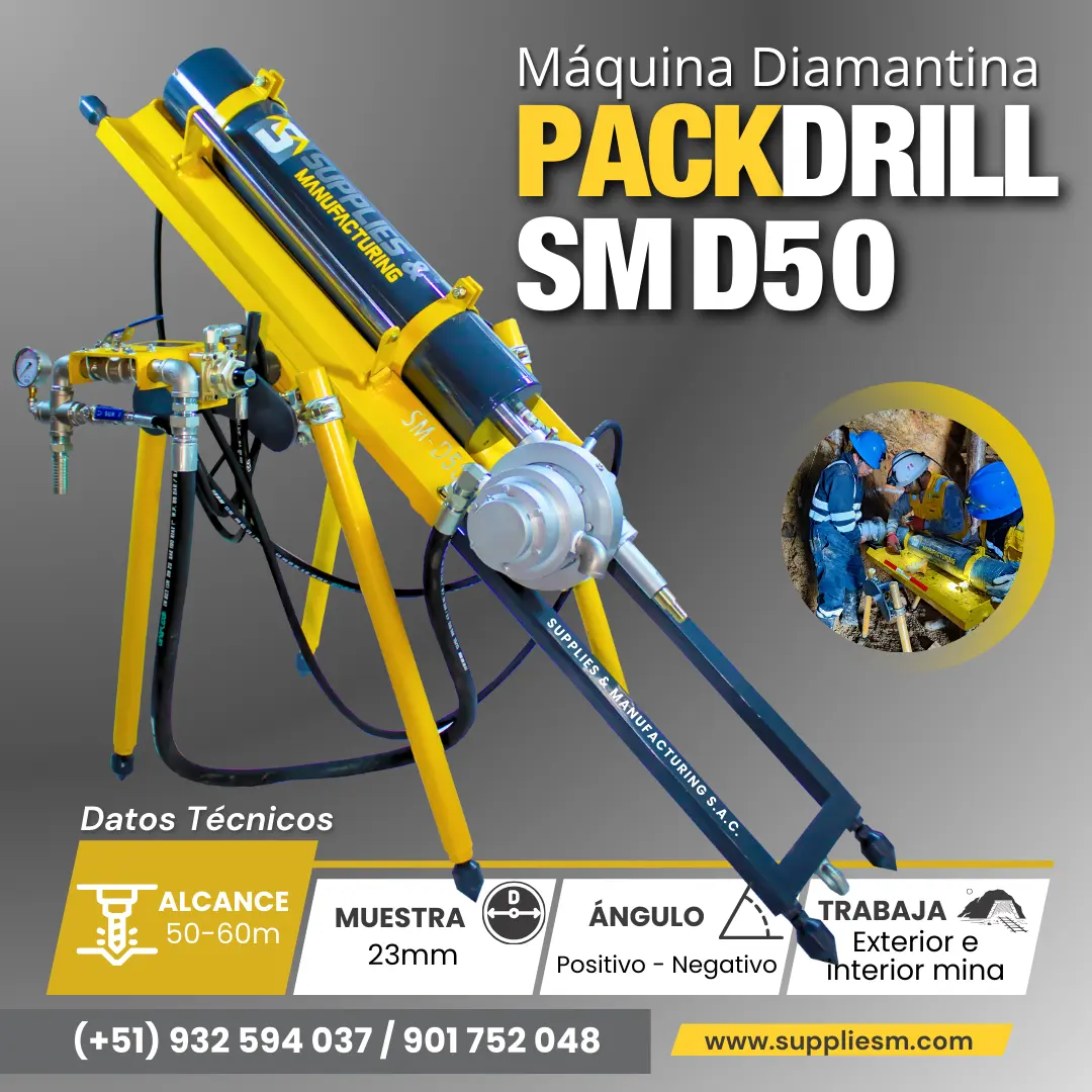 MAQUINA DIAMANTINA PACKDRILL NEUMATICA