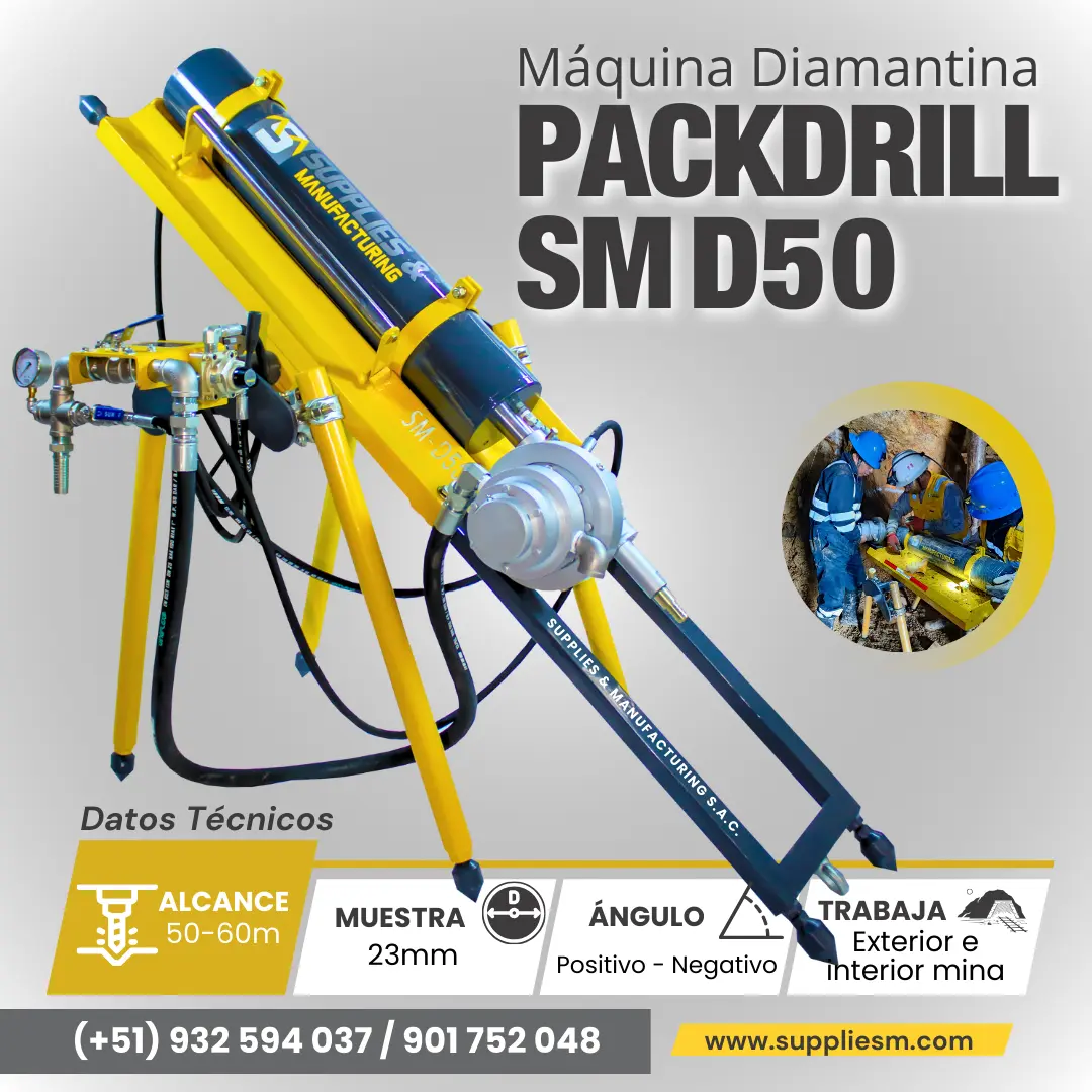MAQUINA DIAMANTINA NEUMATICA PACKDRILL