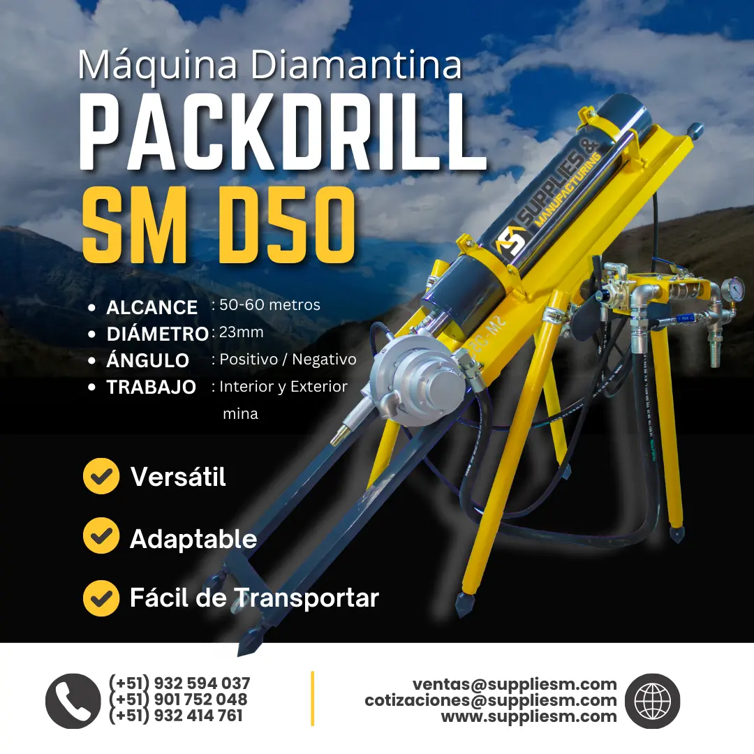 EQUIPO DIAMANTINA PACKDRILL PARA MUESTREO