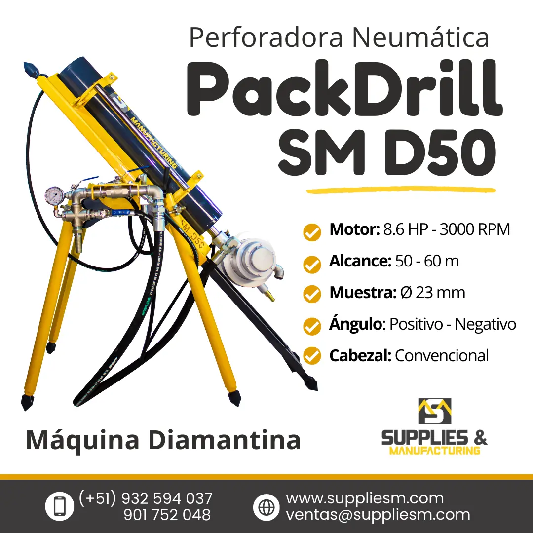 PERFORADORA NEUMATICA DIAMANTINA MINERIA 