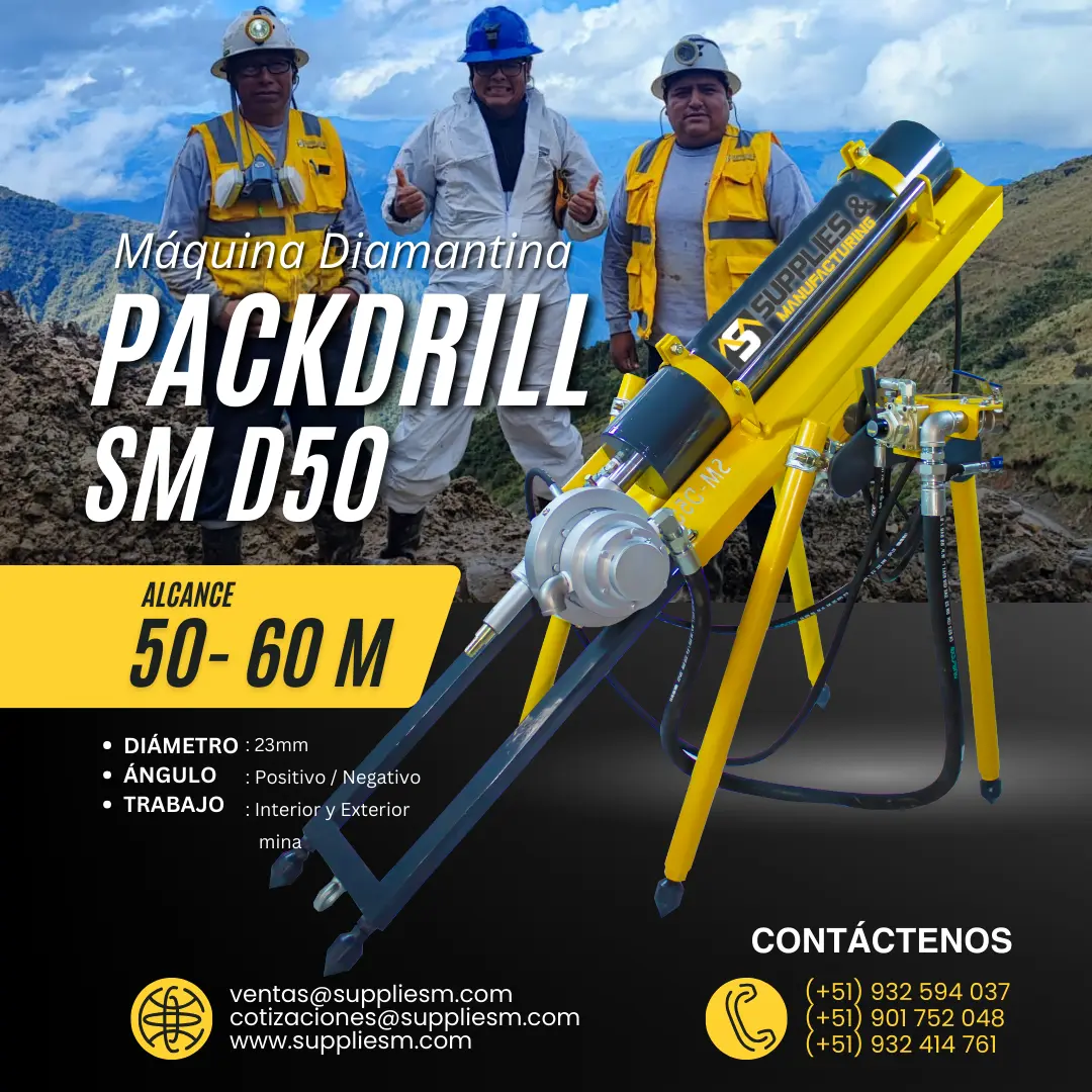 EQUIPO DIAMANTINA PACKDRILL PARA YACIMIENTOS MINEROS