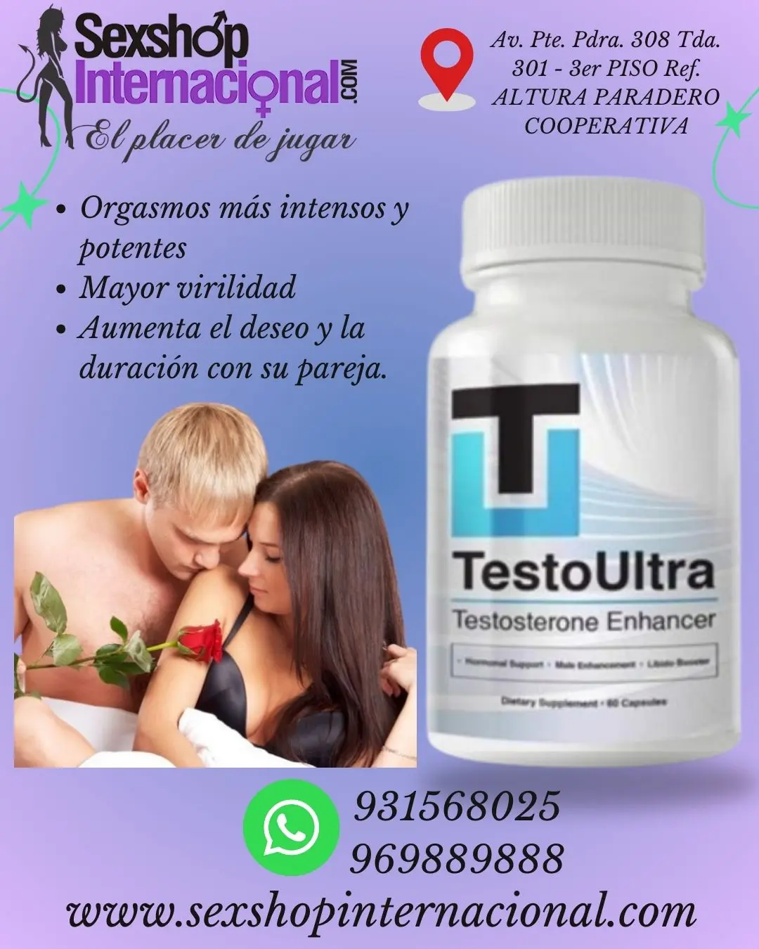 TESTO ULTRA ORIGINAL-ORGASMOS MÁS INTENSOS Y POTENTES