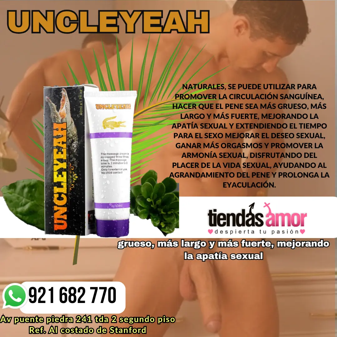 UNCLEYEAH Crema de Crecimiento Aumenta la Erección Prolong Productos Espesamiento Más Largo