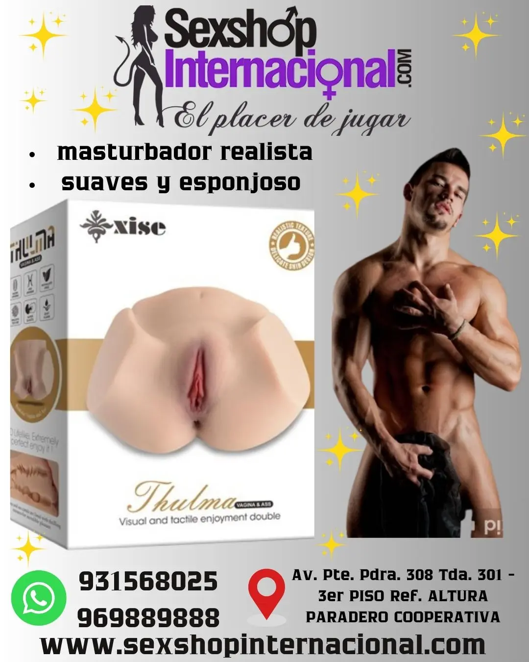 THULMA ASS MASTURBADOR-DISEÑADO PARA ESTIMULAR EL PENE Y BRINDAR PLACER