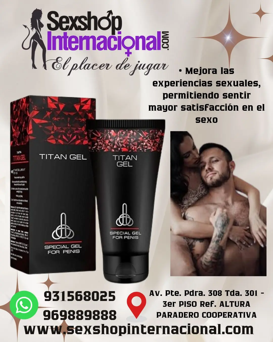 Titan Gel- La crema contiene componentes 100 seguros y que 