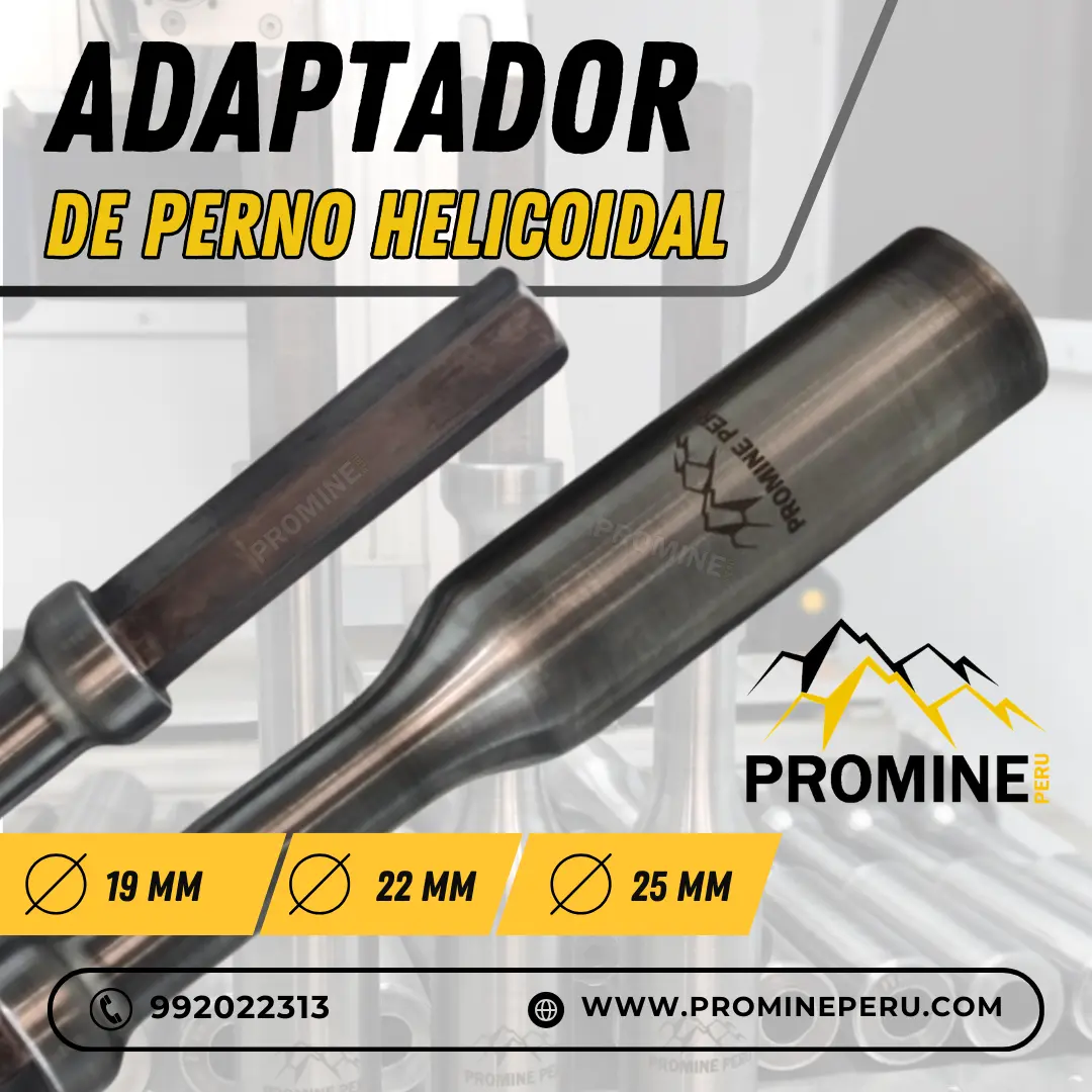 ADAPTADOR DE PERNOS HELICOIDAL 22 MM MINA
