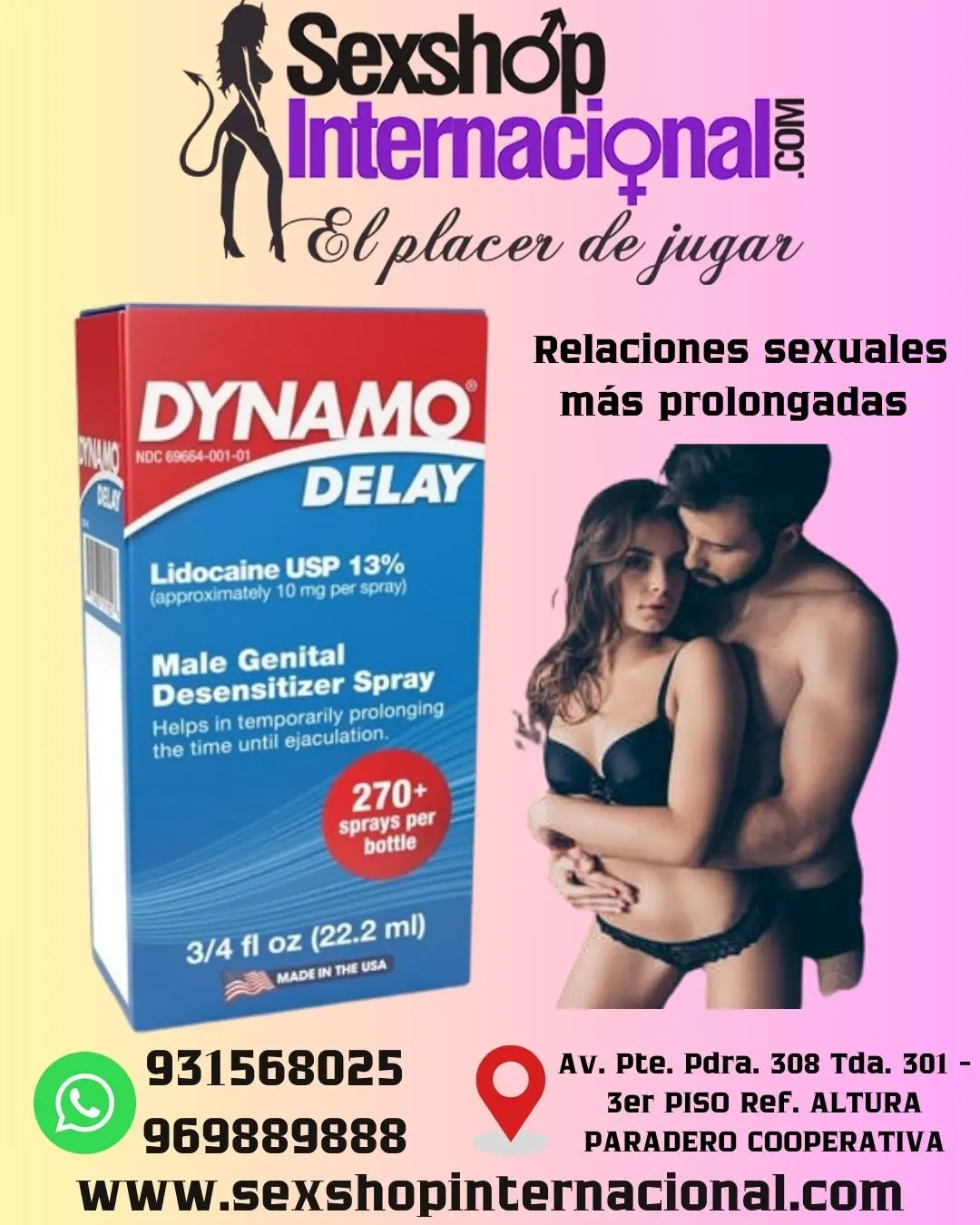 Dynamo Delay- Aumente la resistencia y prolongue el placer