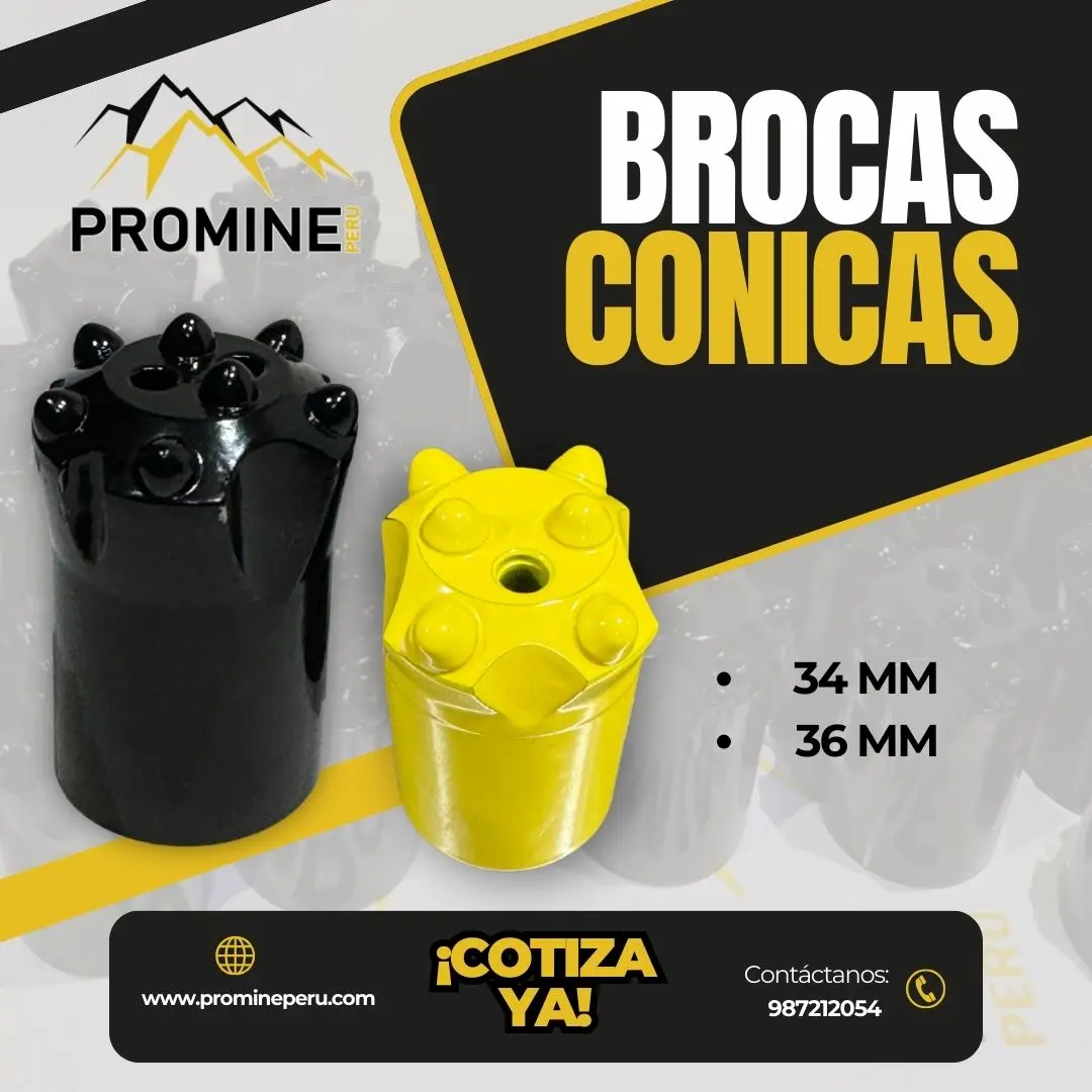 Brocas Cónicas Resistencia Extrema en Cada Perforación.