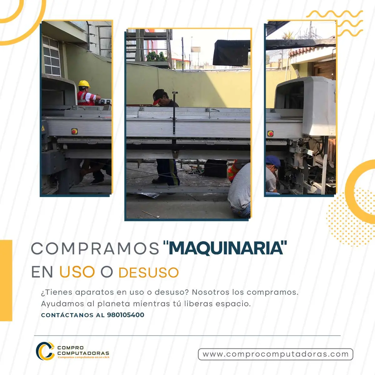 COMPRAMOS MAQUINARIAS 