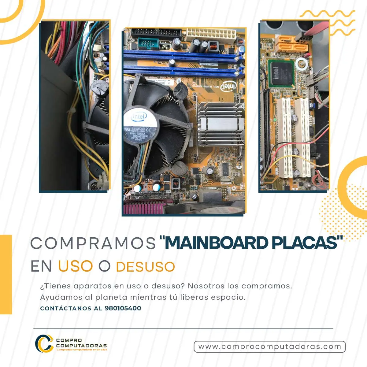 COMPRAMOS PLACAS MAINBOARD 