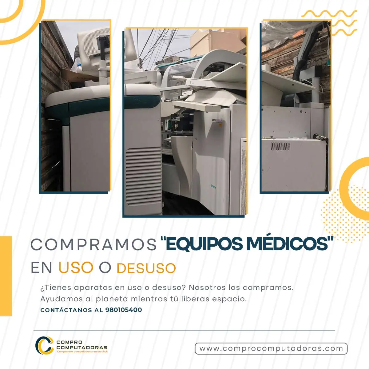COMPRAMOS EQUIPOS MEDICOS