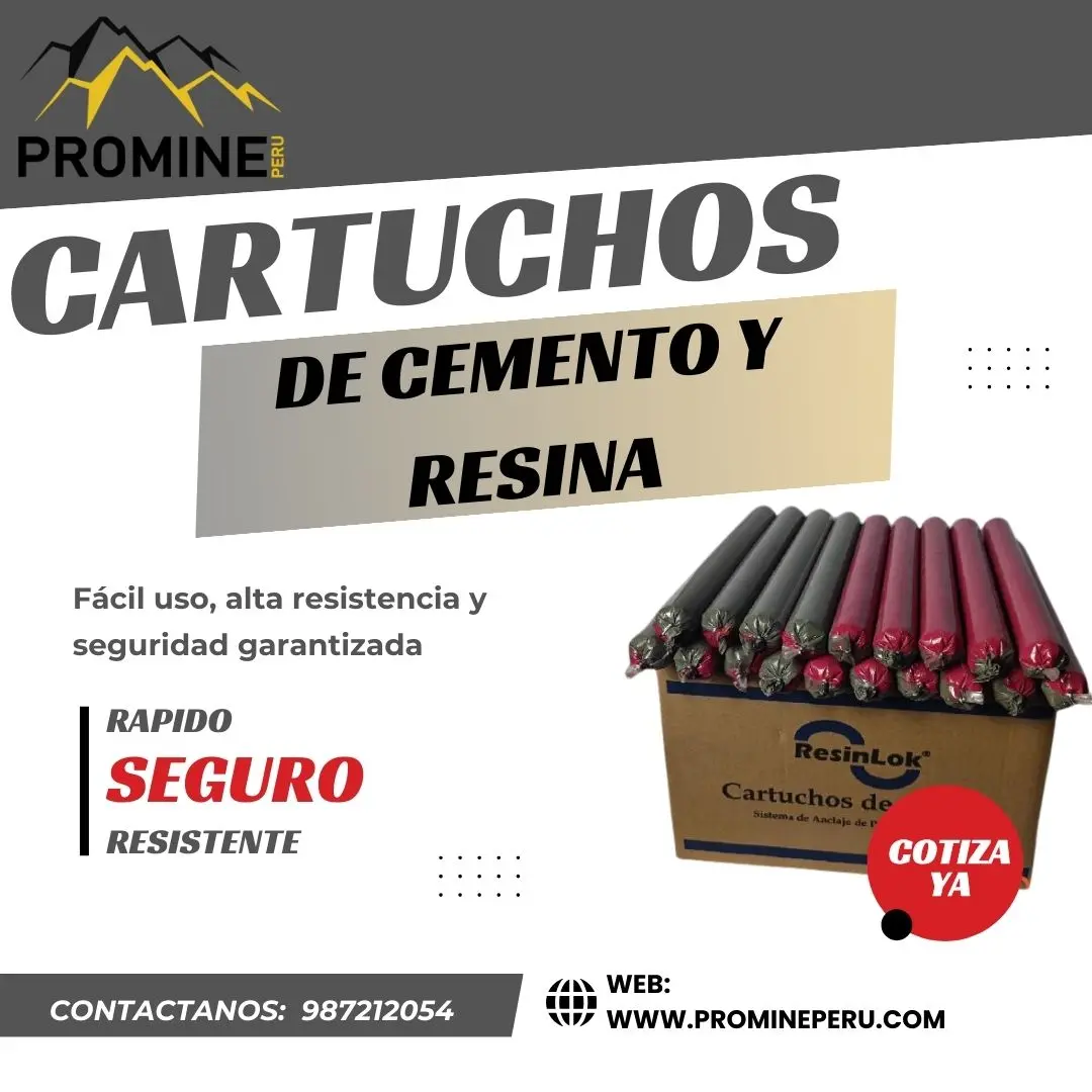 Cartuchos de Cemento y Resina Anclaje Seguro y Eficaz
