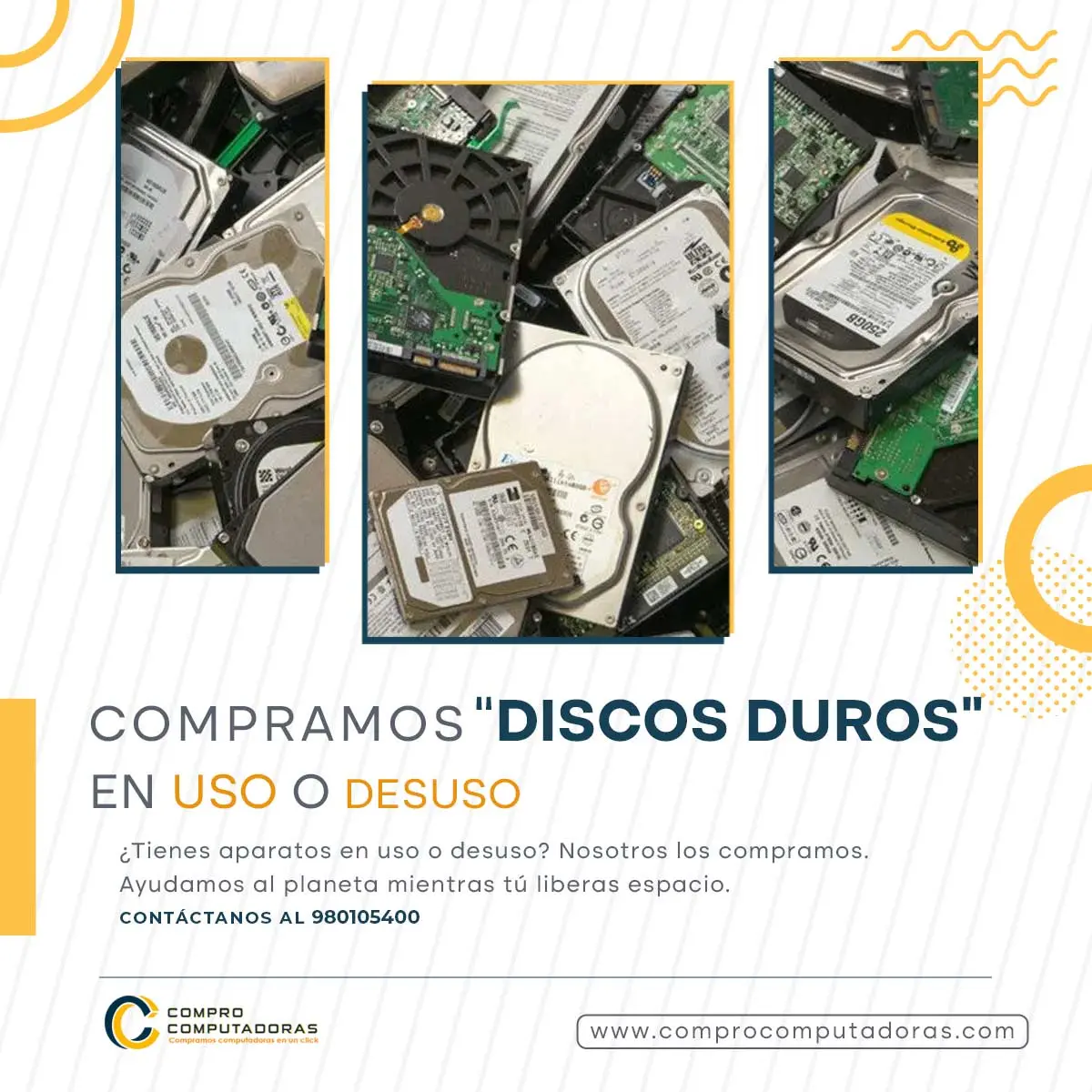 COMPRAMOS DISCOS DUROS