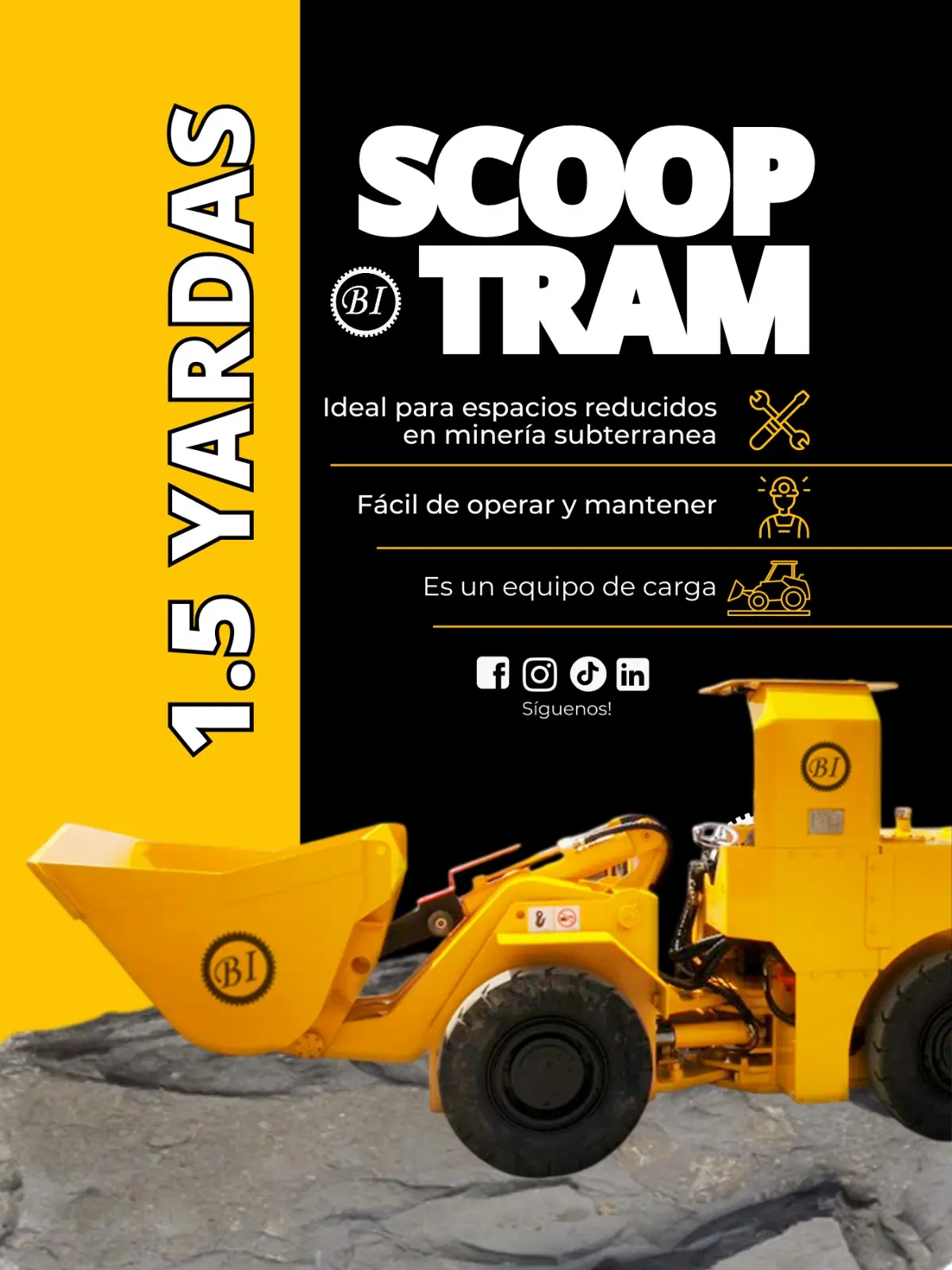 SCOOPTRAM 1.5 yardas