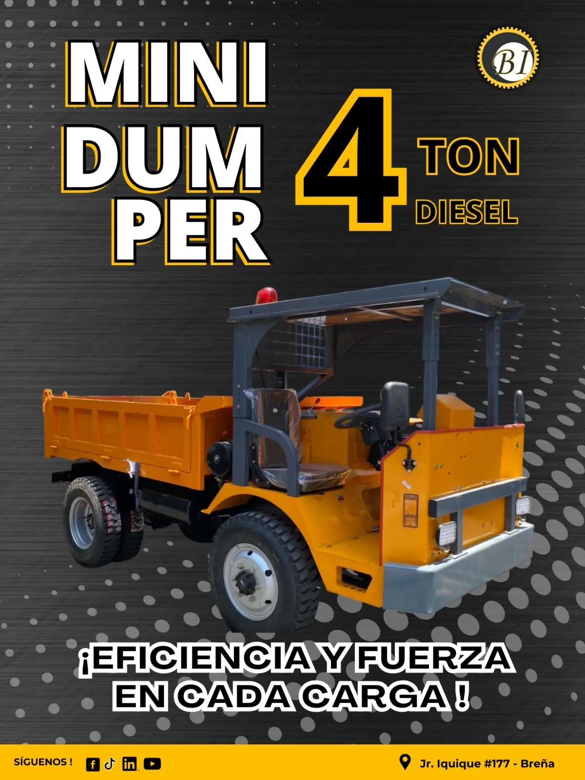 Dumper 4 Toneladas Diesel