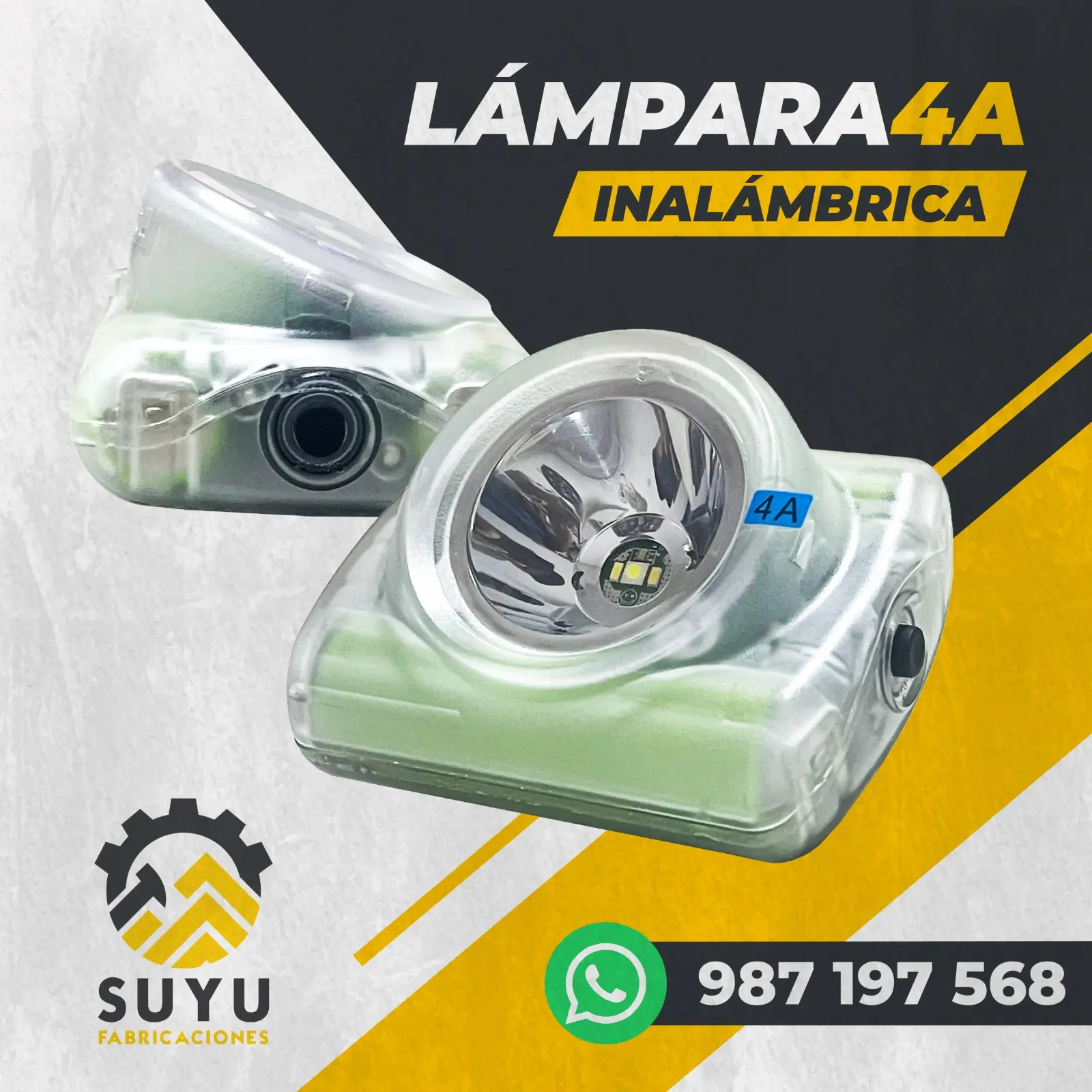 LAMPARA MINERA WISDOM MODEO 4A -3A