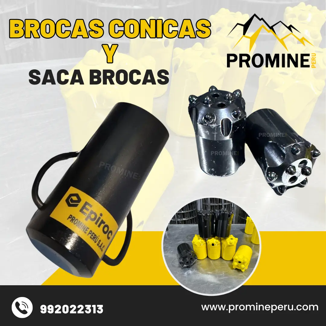 BROCAS CONICAS MINERIA PERUANA 36 MM 