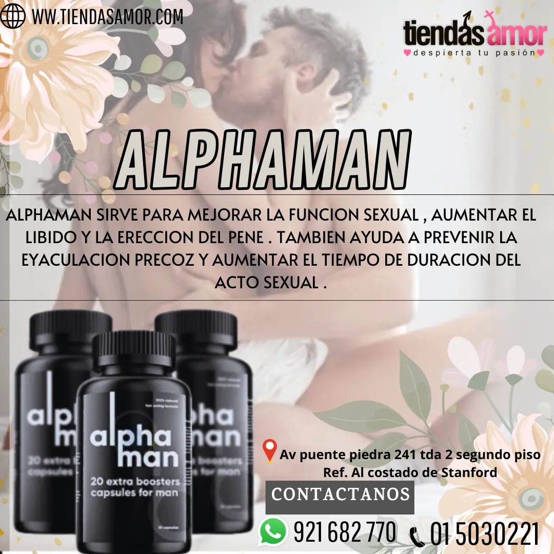 Alphaman Original 20 Caps Potencializador Nutraceútico 100 