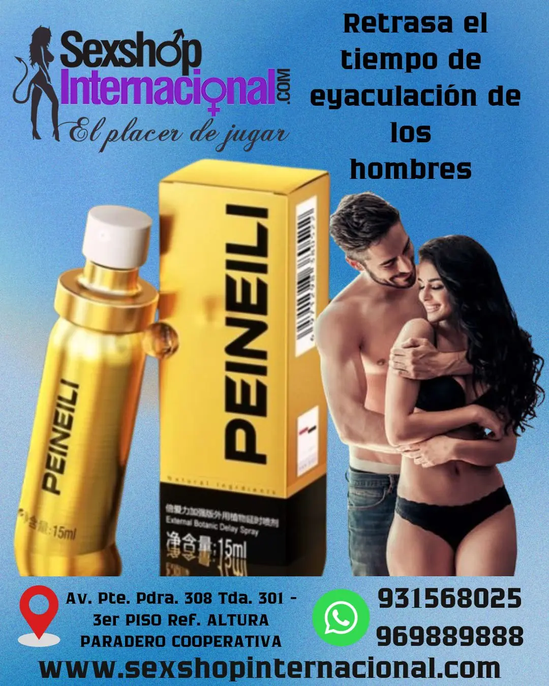 PEINEILI DORADO RETARDANTE- RETRASA EL TIEMPO DE EYACULACIÓN