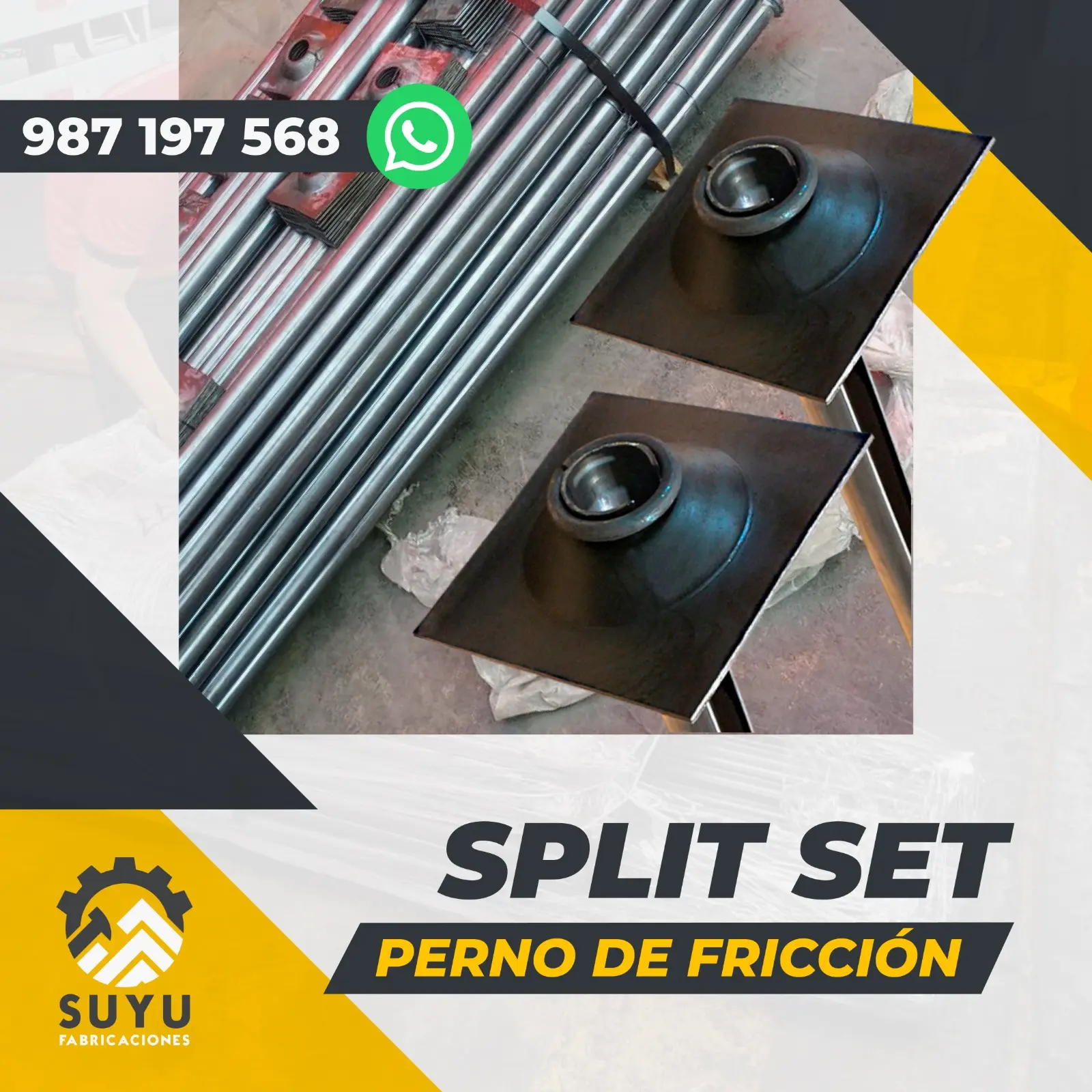 SPLIT SET PERNO DE SUJECION SUYU FABRICACION 