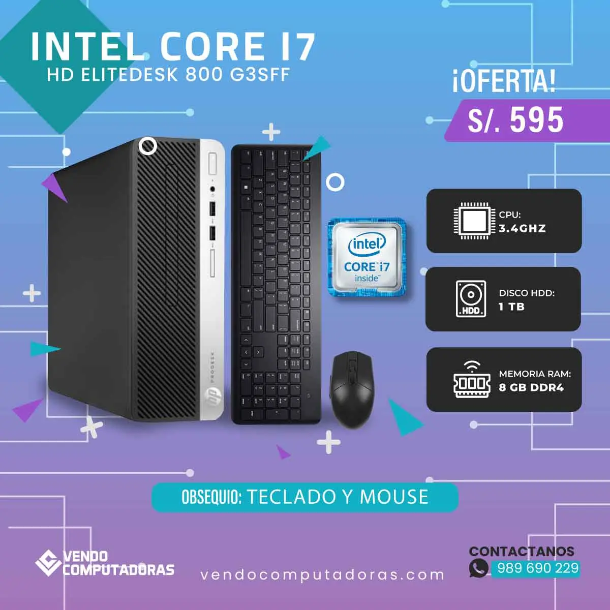  Intel i7 8GB RAM 1TB