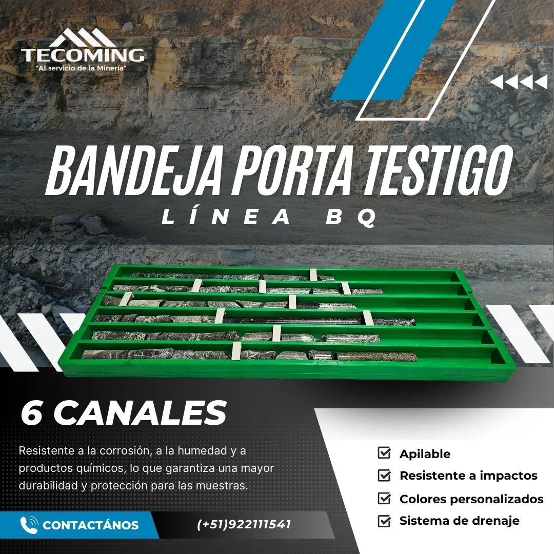 BANDEJAS BQ - PORTAMINERALES PARA EXPLORACIÓN GEOLÓGICA