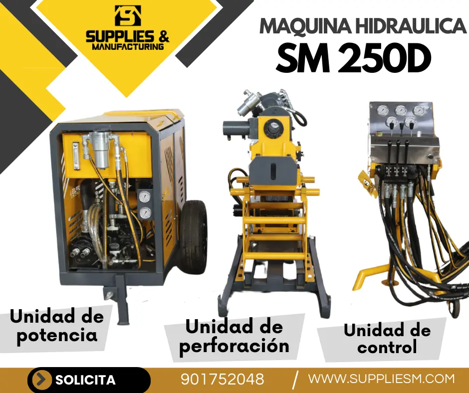 MAQUINA DIAMANTINA HIDRAULICA PARA PERFORACIONES EN MINA