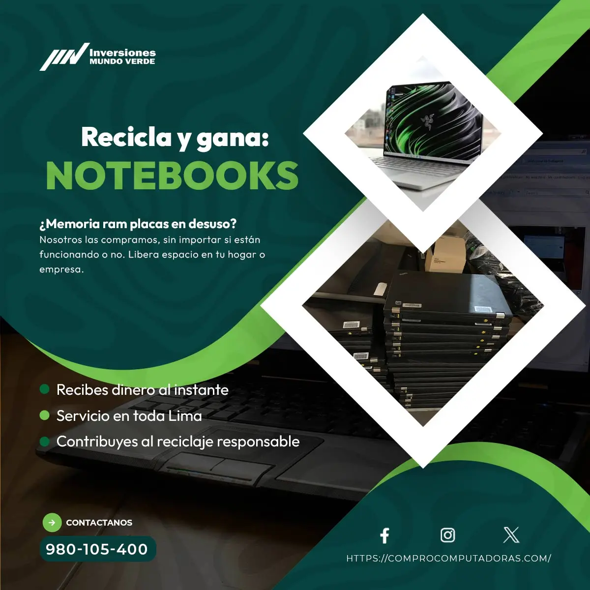  Compra y reciclaje de NOTEBOOKS 