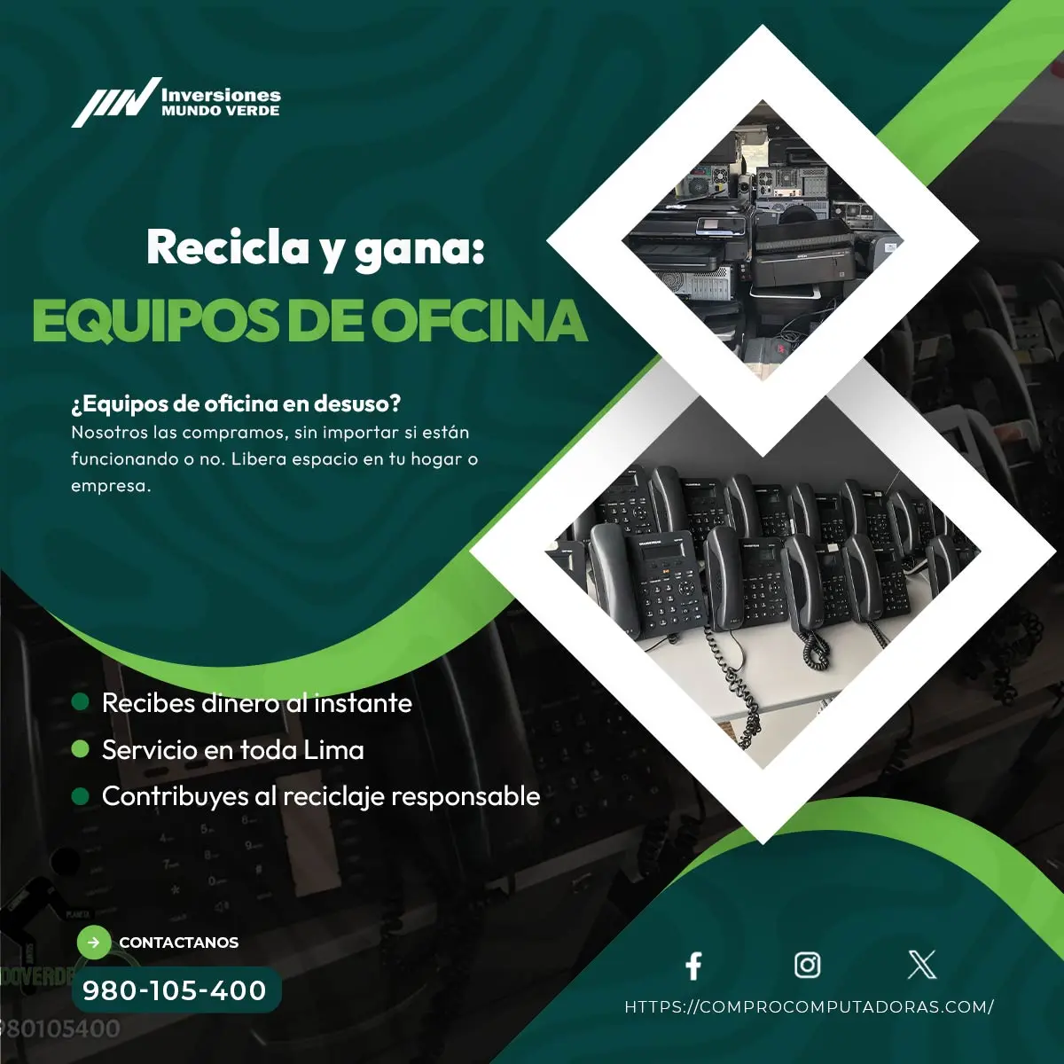COMPRAMOS EQUIPOS DE OFICINA
