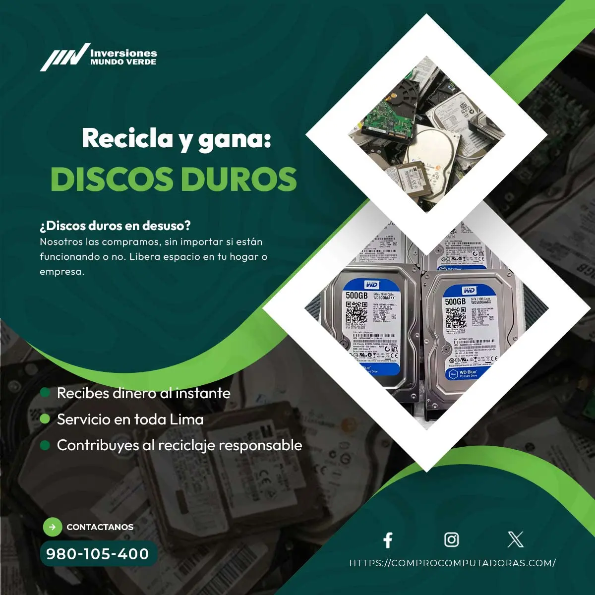 COMPRAMOS DISCOS DUROS