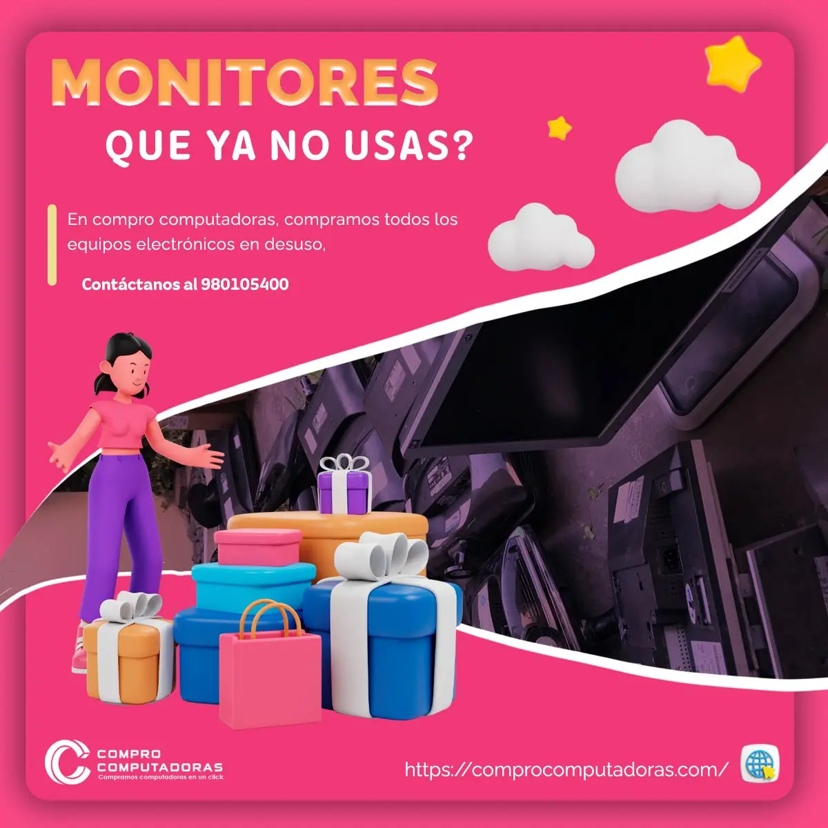 COMPRAMOS MONITORES