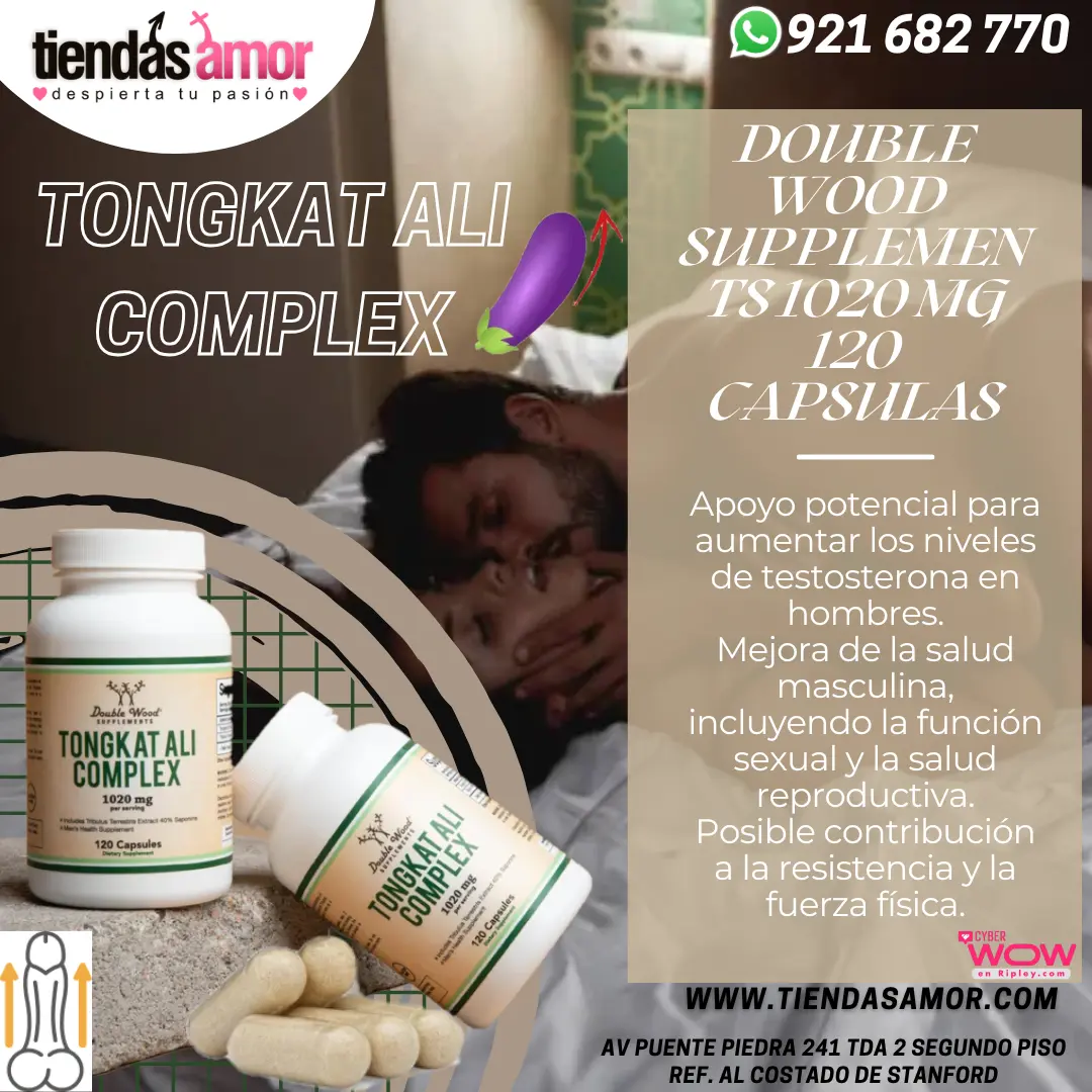 Double Wood Tongkat Ali Complex X 120 Cáps Apoya los resulta