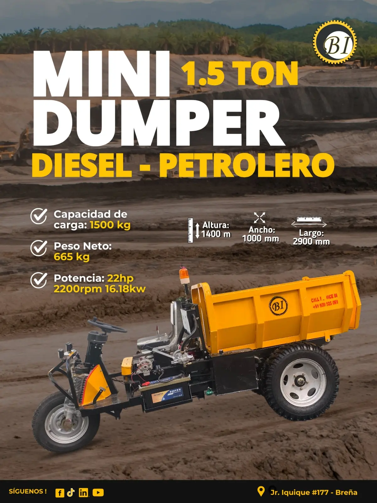 DUMPER 1.5 PETROLERO