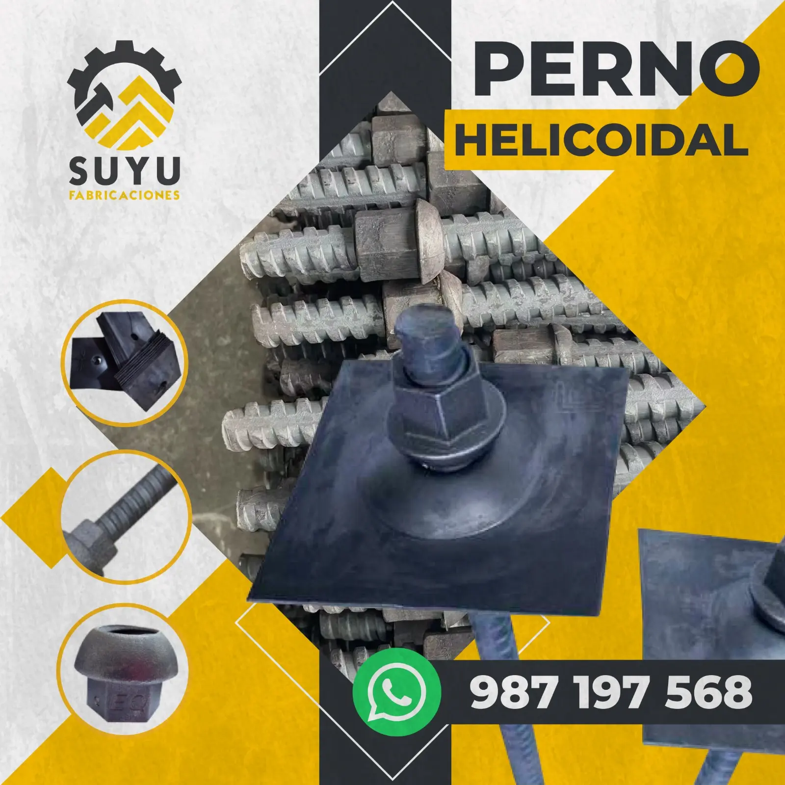 PERNO HELICOIDAL SUYU FABRICACIONES FABRICANTES 