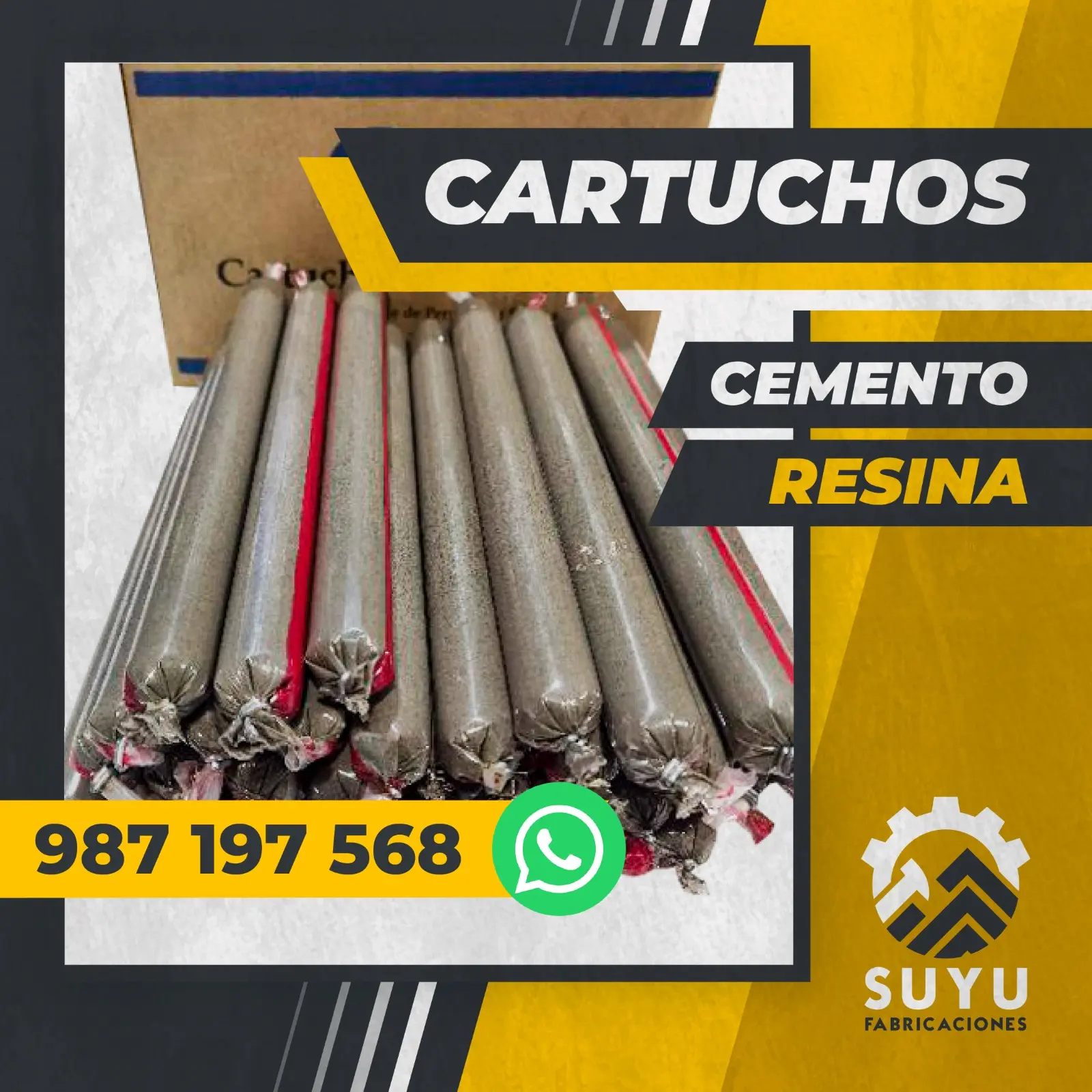 CARTUCHO DE RESINA Y DE CEMENTO SUYU FABRICACIONES 2025 