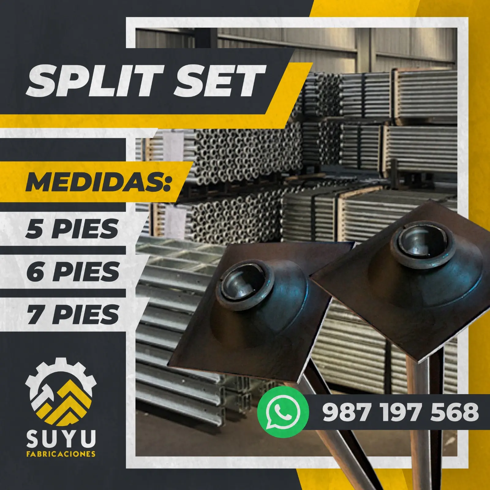 SPLIT SET SUJECION SUYU FABRICACIONES 2025