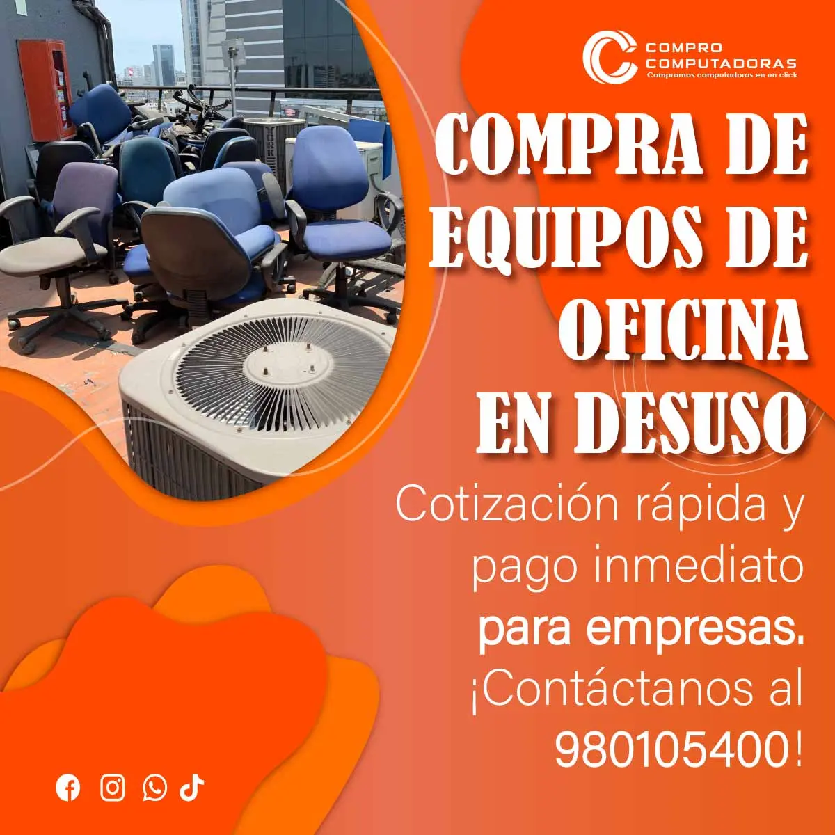 COMPRAMOS EQUIPOS DE OFICINA 