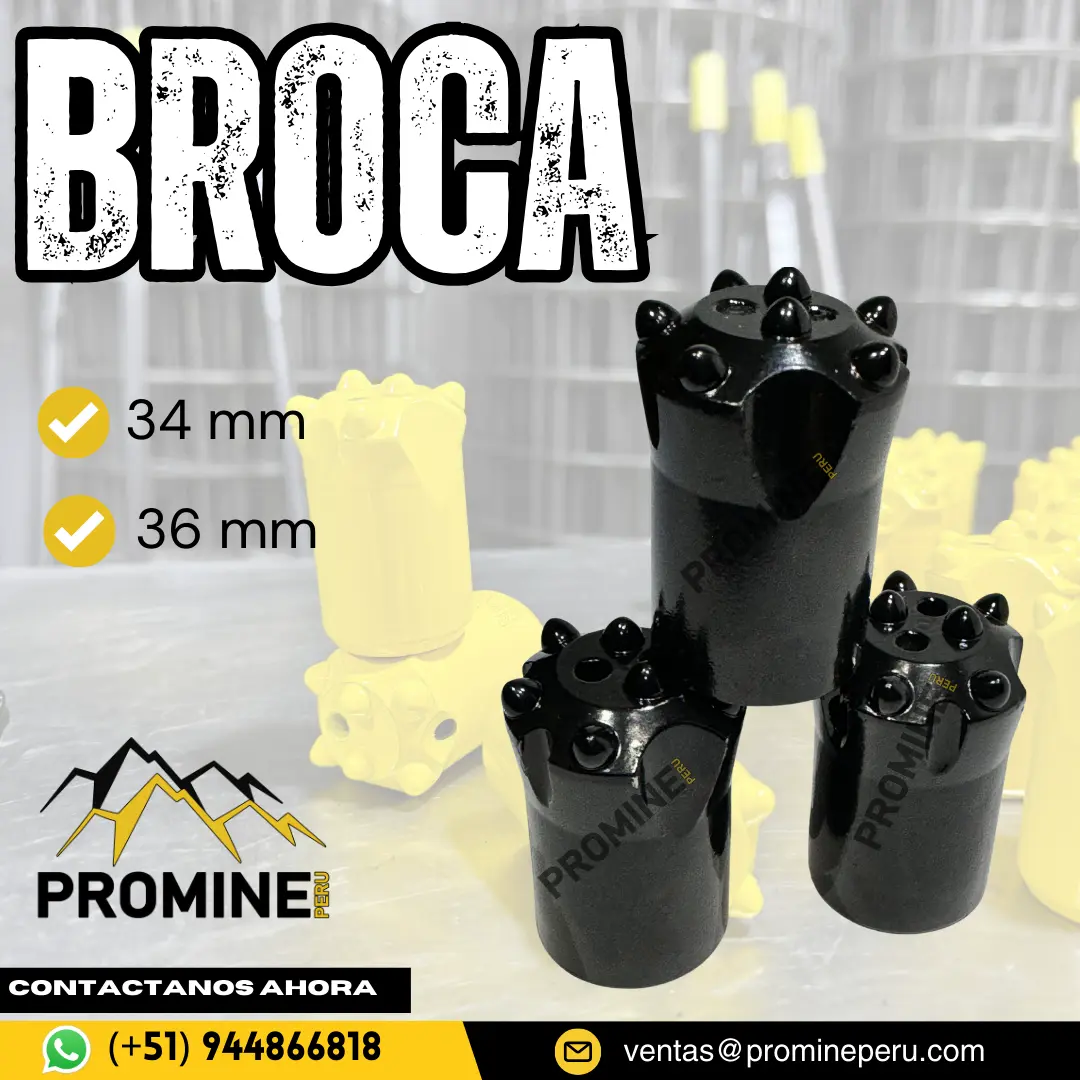 BROCA CONICA - MINERIA - GRADO - PROMINE - LIMA 