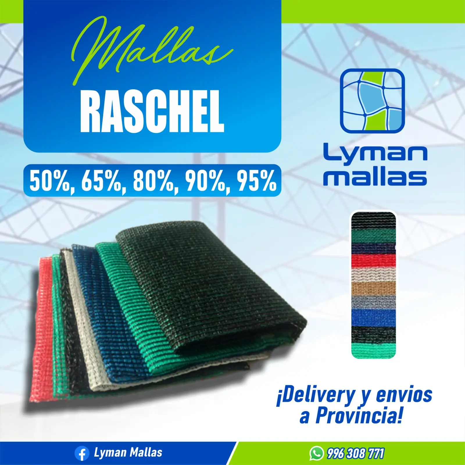 Venta e Instalación de Malla Raschel - Lyman Mallas