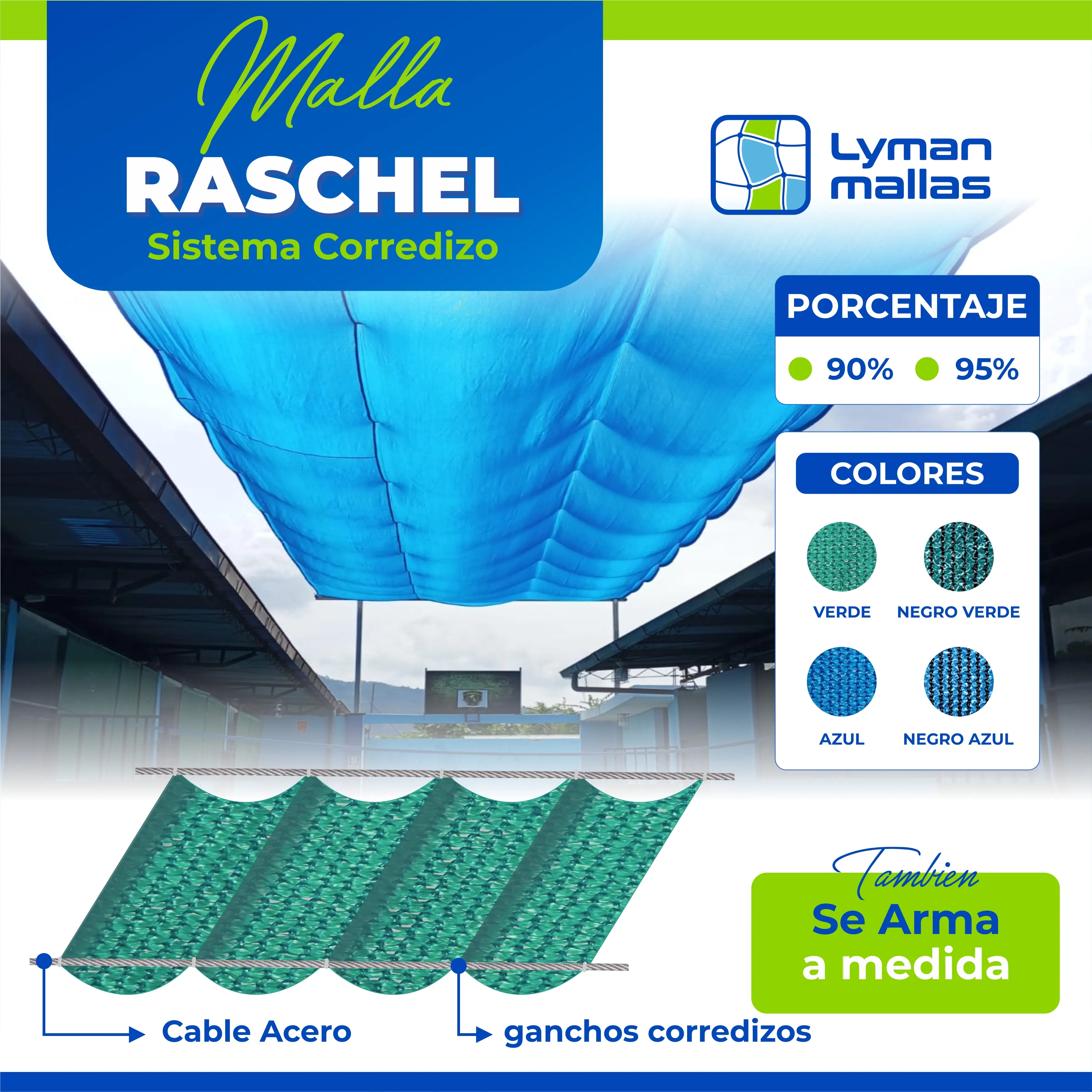 Venta e Instalación de Malla Raschel - Lyman Mallas