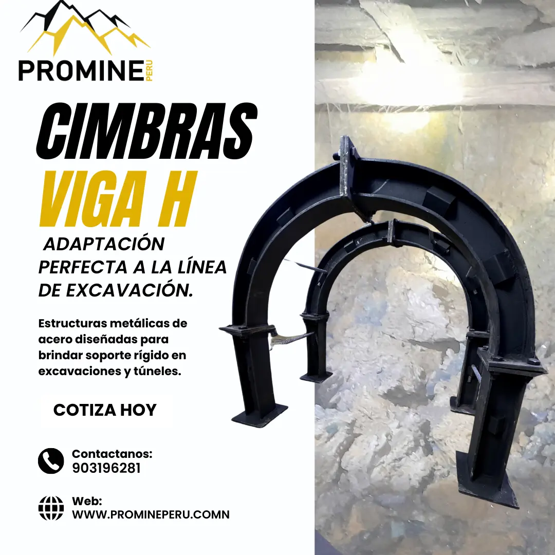 Cimbras Viga H Soporte Estructural para Minería